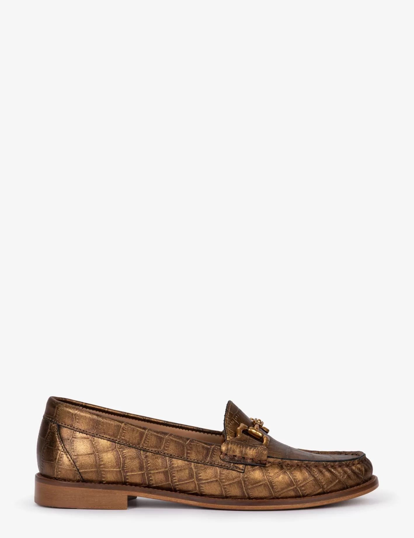 Online Ayr Metallic Croc Loafer Loafers