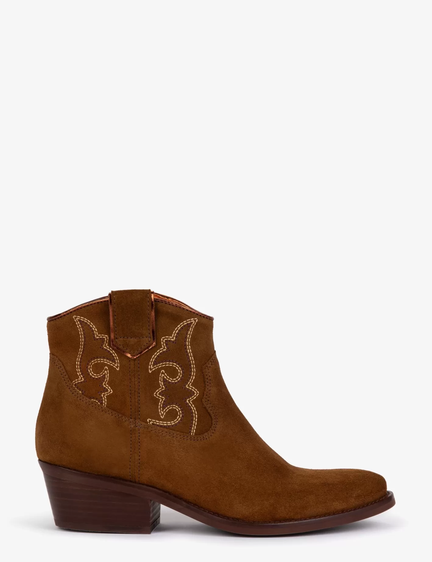 Discount Cassidy Suede Embroidered Boot BOY Heeled Boots | Cowboy Boots