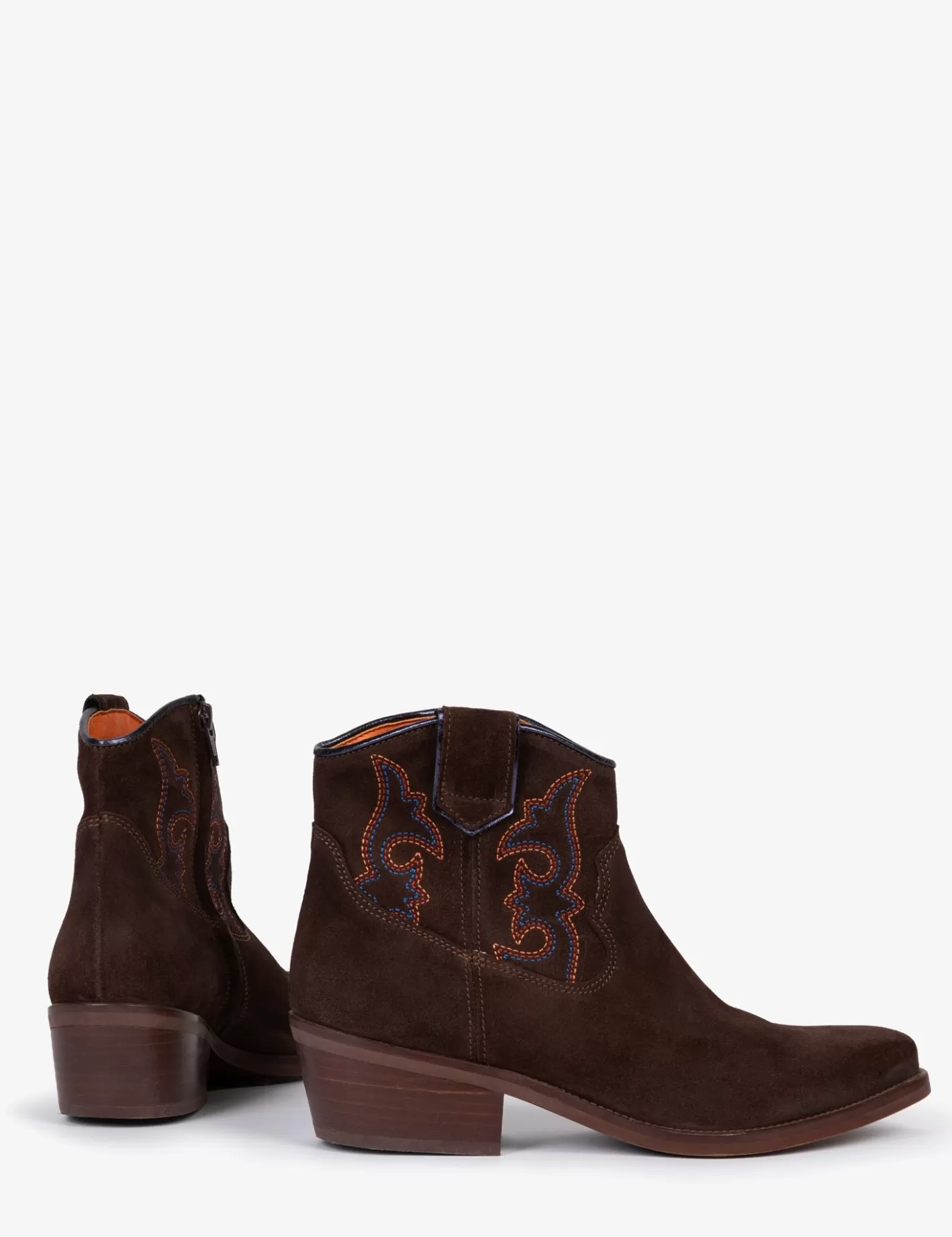 Hot Cassidy Suede Embroidered Boot BOY Heeled Boots | Cowboy Boots