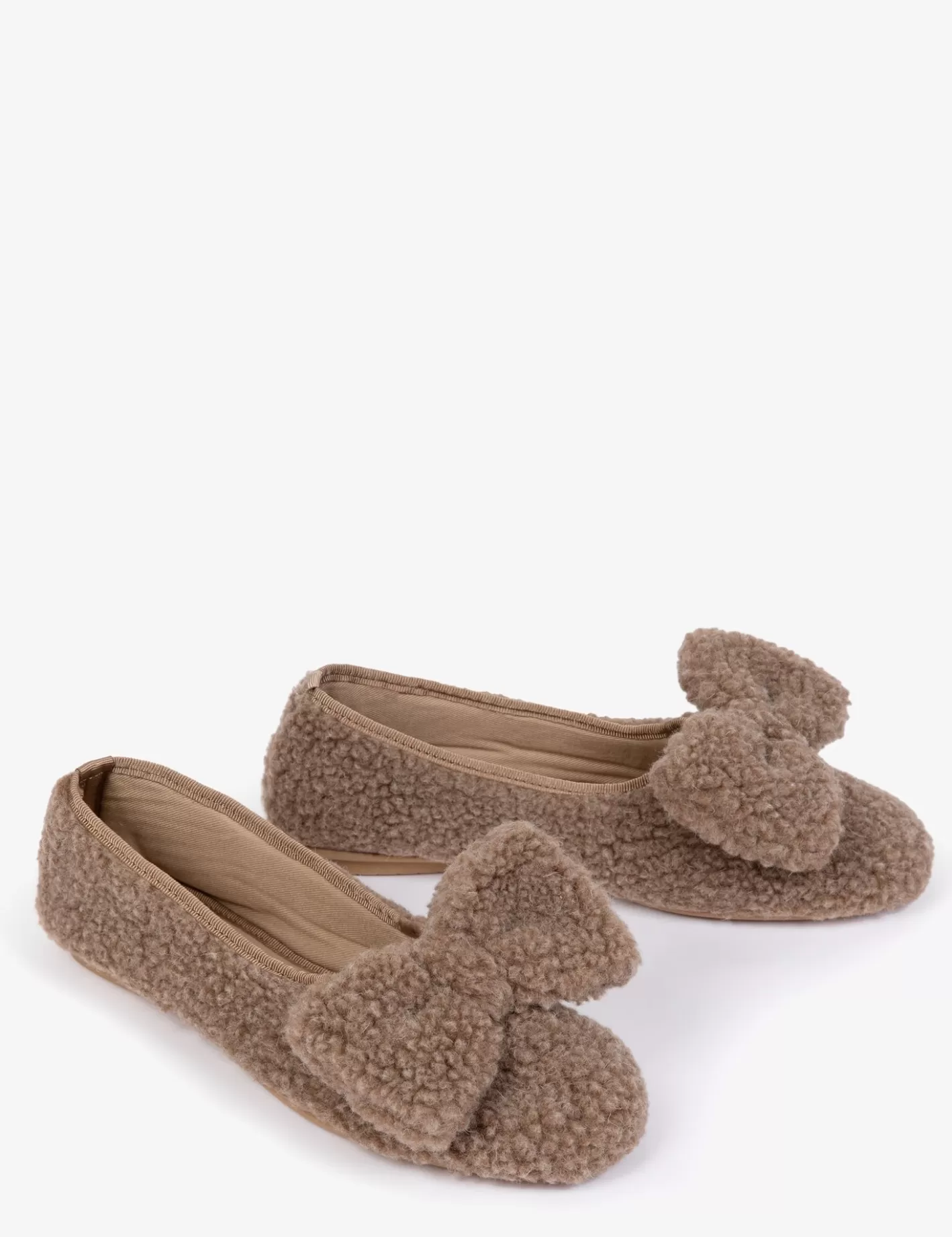 Shop Celeste Shearling Bow Slipper Slippers