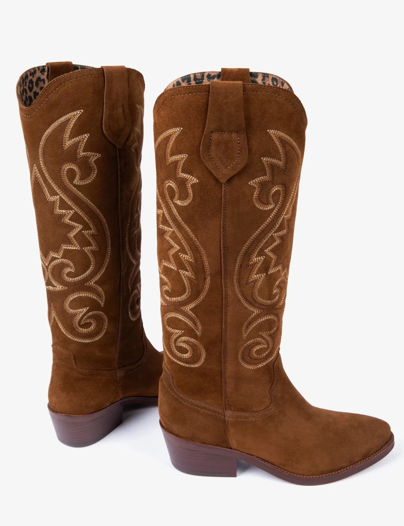 New Cowgirl Suede Embroidered Boot BOY Long Boots | Cowboy Boots