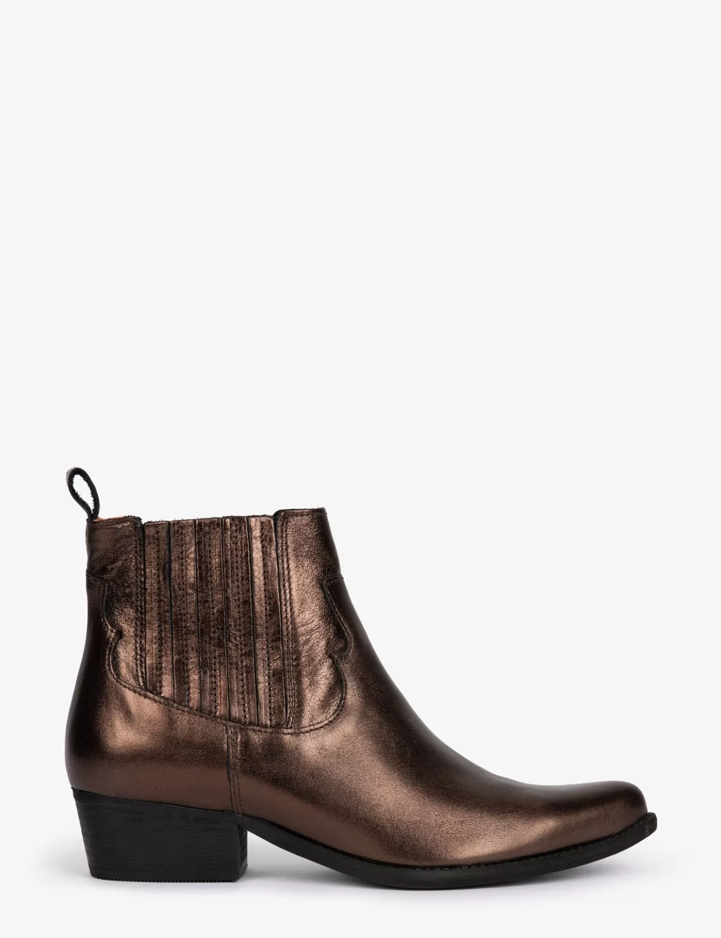 Flash Sale Frontier Metallic Leather Boot Ankle Boots