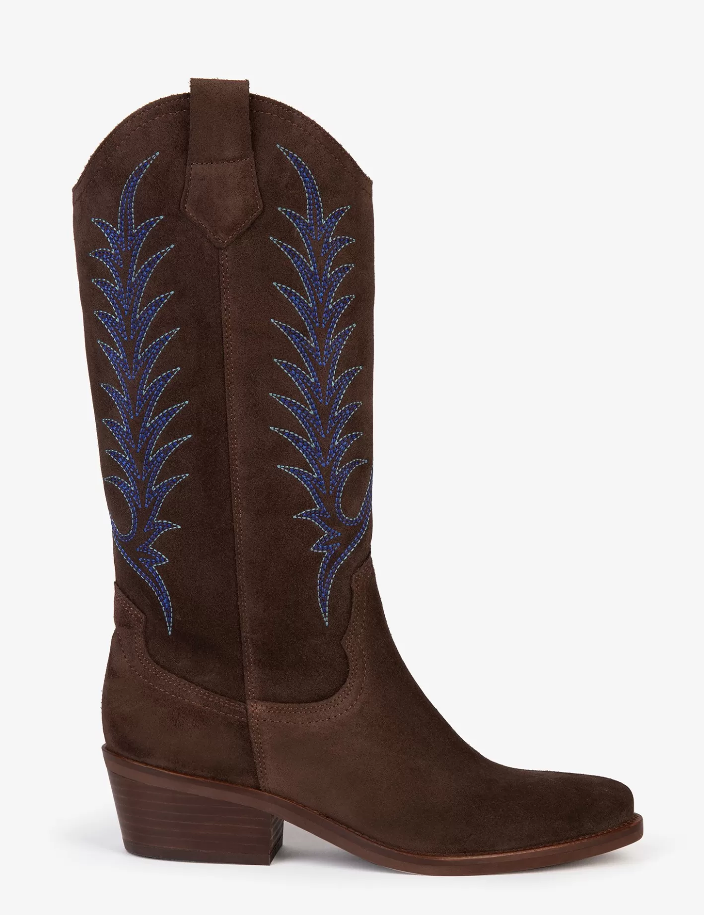 Best Sale Goldie Embroidered Cowboy Boot BOY Heeled Boots | Cowboy Boots