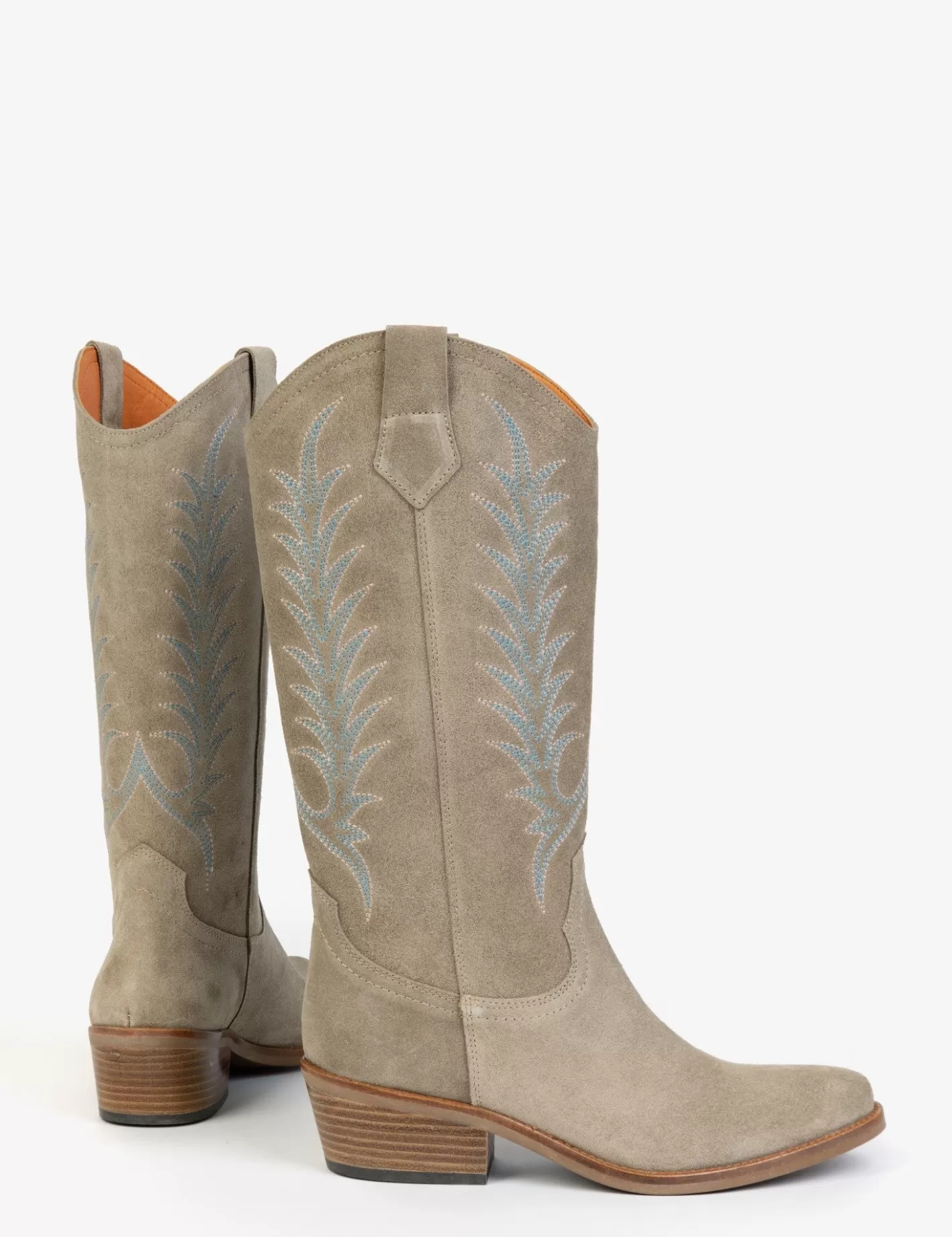 Cheap Goldie Embroidered Cowboy Boot BOY Heeled Boots | Cowboy Boots