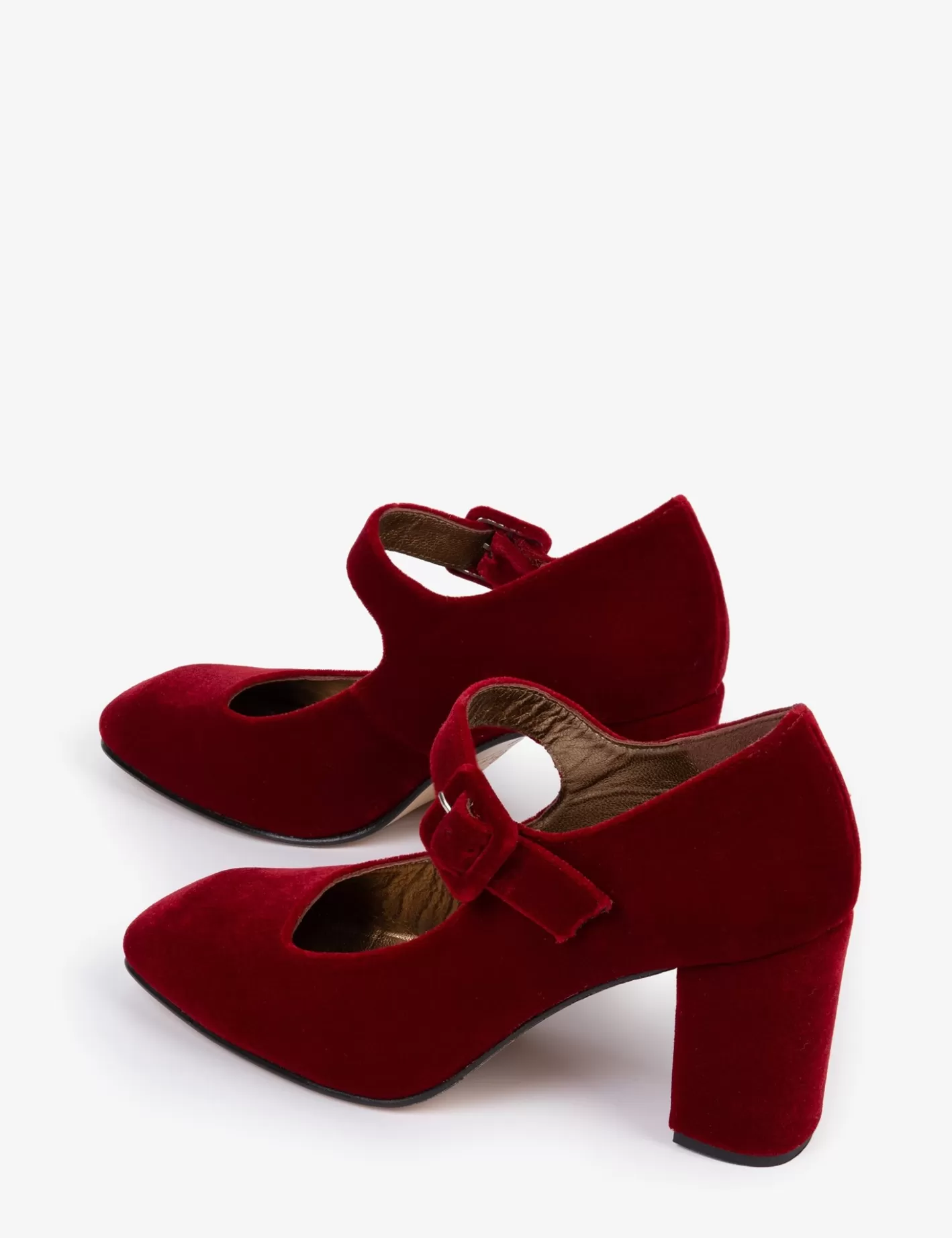 Online High Mary Jane Velvet Shoe Mary Janes | Heeled Shoes