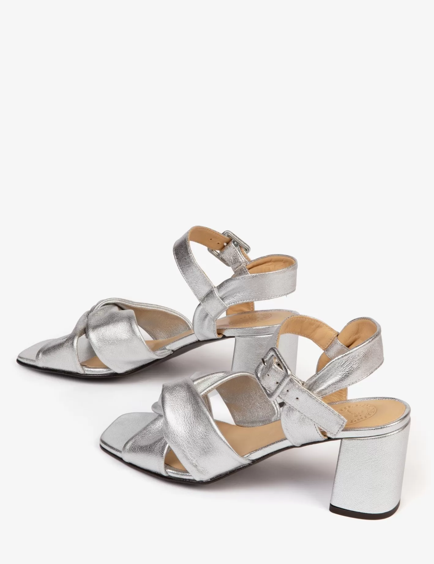 Outlet Infinity Metallic Sandal Heeled Shoes | Sandals