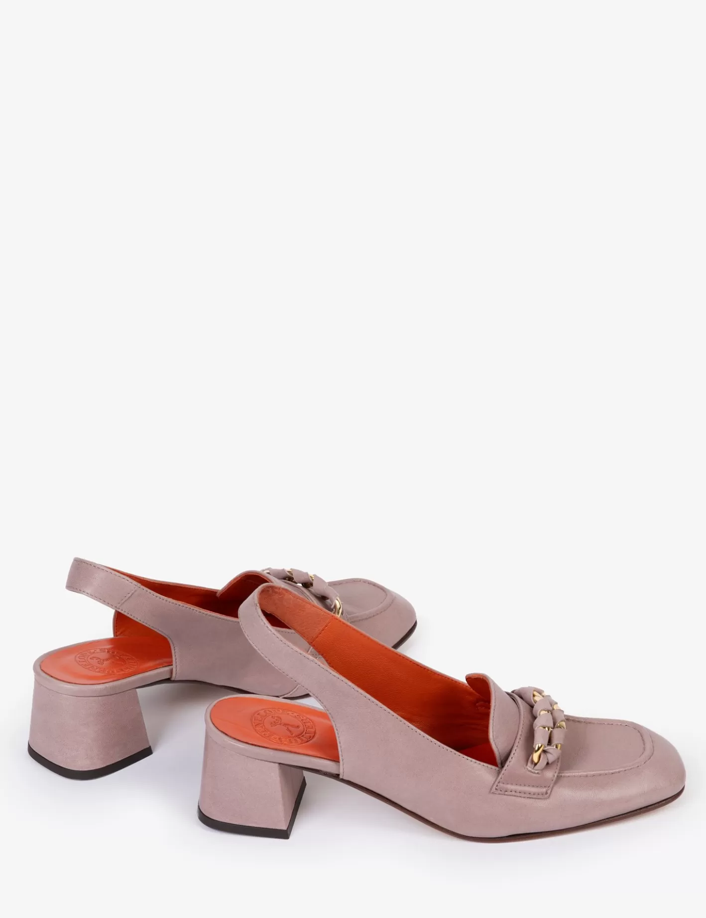 Flash Sale Mid Lorenzo Slingback Leather Loafer Loafers | Heeled Shoes