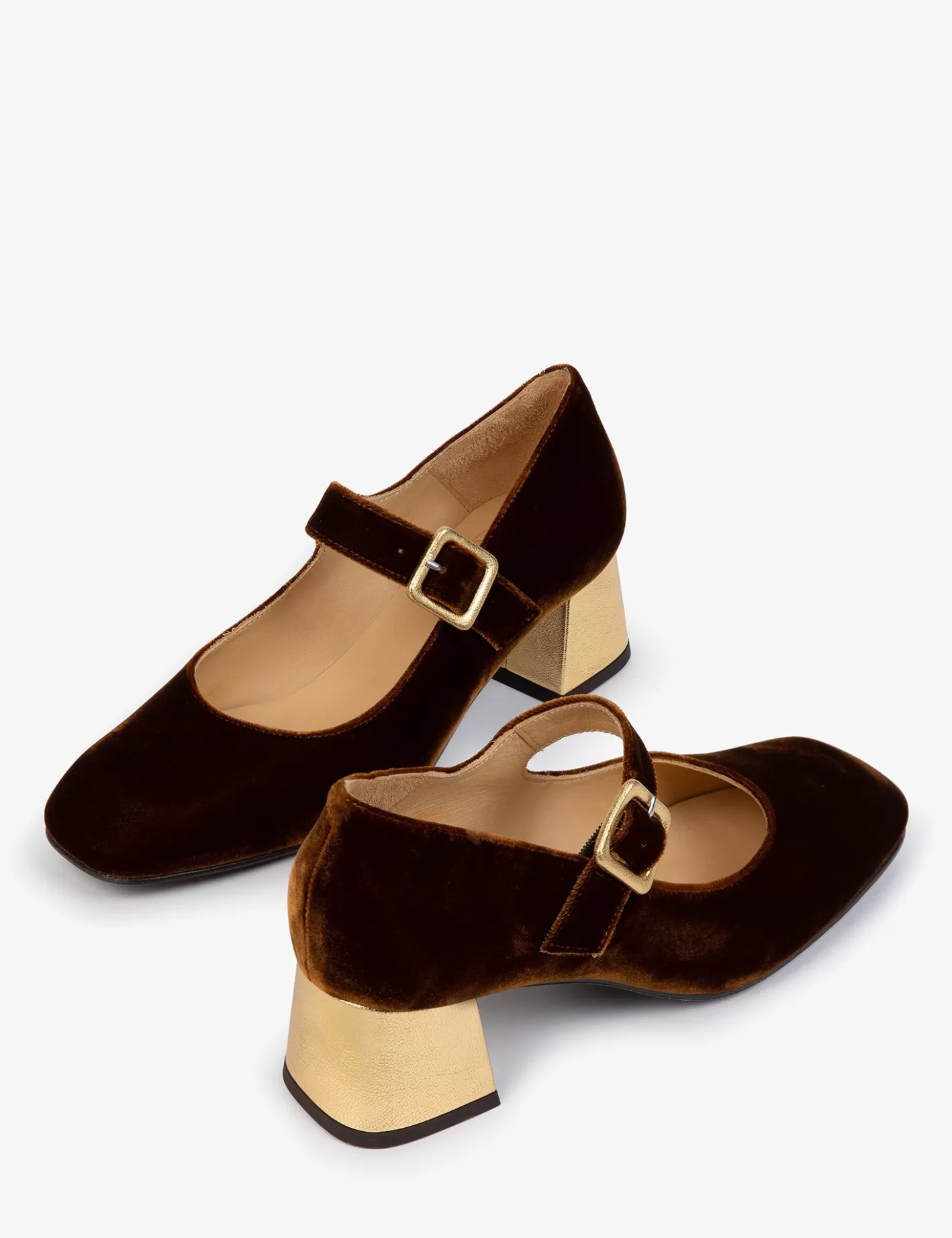 Flash Sale Mid Mary Jane Velvet Shoe Heeled Shoes | Mary Janes