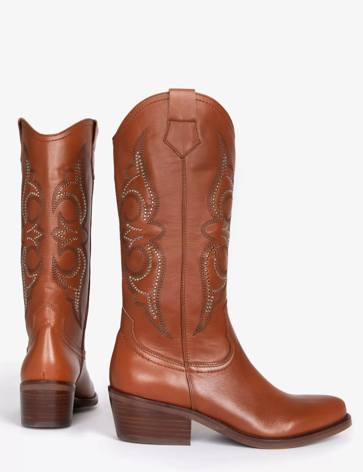 Hot Silvestre Stud Cowboy Boot BOY Heeled Boots | Cowboy Boots